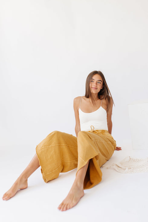 Sun Soaked Lounge Pant// Mustard